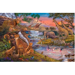 Pussel med 3000 djurriket element