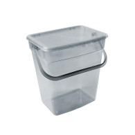 Behållare för pulver Plast Team 10L transparent grå