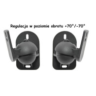 Högtalarfäste Maclean, för högtalare, set om 2 stycken, 3,5 kg, MC-526