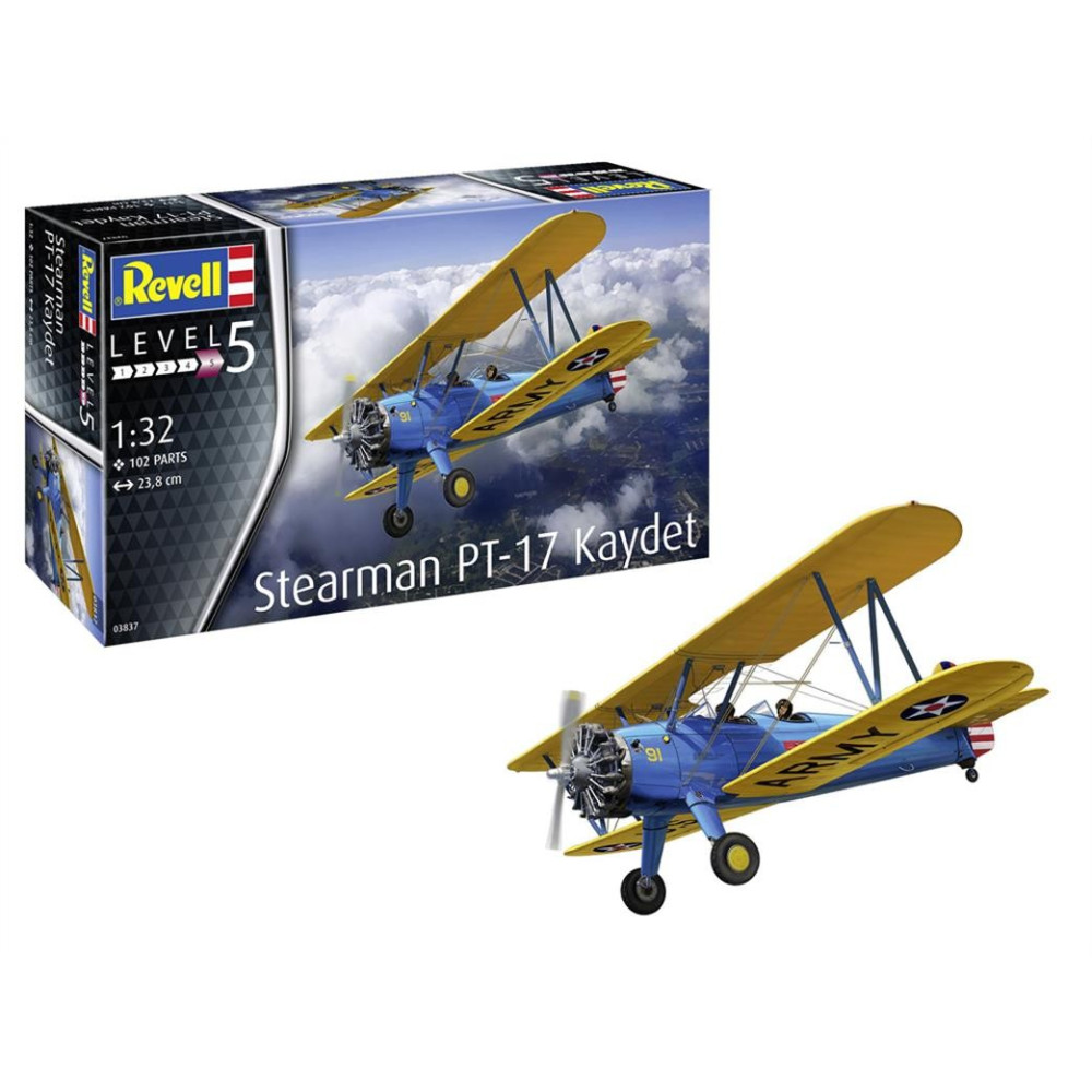Modell av plast Stearman PT-17 Kaydet