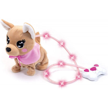 Interaktiv maskot Chichi Love Loomy styrd via lysande kabel.