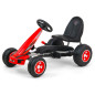 Gokart med pedaler Viper röd