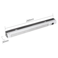 Kökslampa LED Maclean, under skåpet 9 SMD, batteridriven, PIR-sensor on/off, MCE166