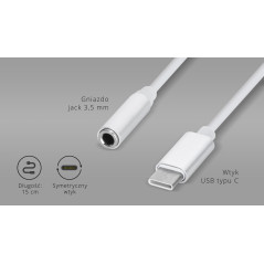 Adapter USB-C till 3,5 mm stereo jack-uttag Kruger&Matz Basic