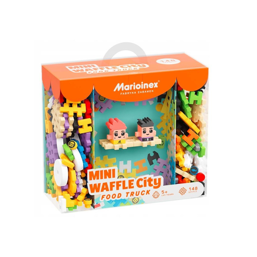 Byggklossar mini våfflor - matbil