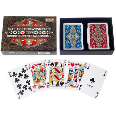 Traditionella spelkort 2x55 blad