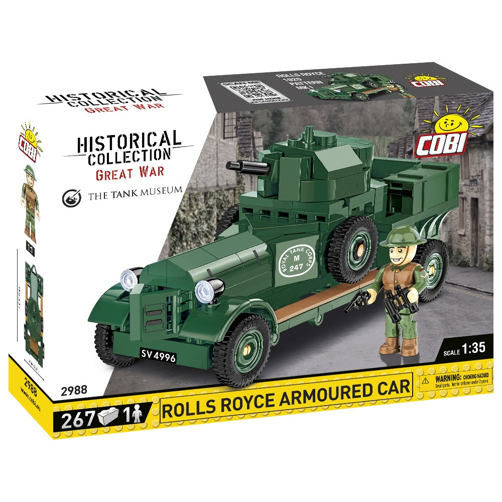 Klocki historical collection rolls-royce armoured car 1920 pattern mk i