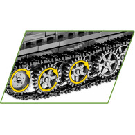 Historisk samling av klossar sd.kfz. 7 halvbandvagn
