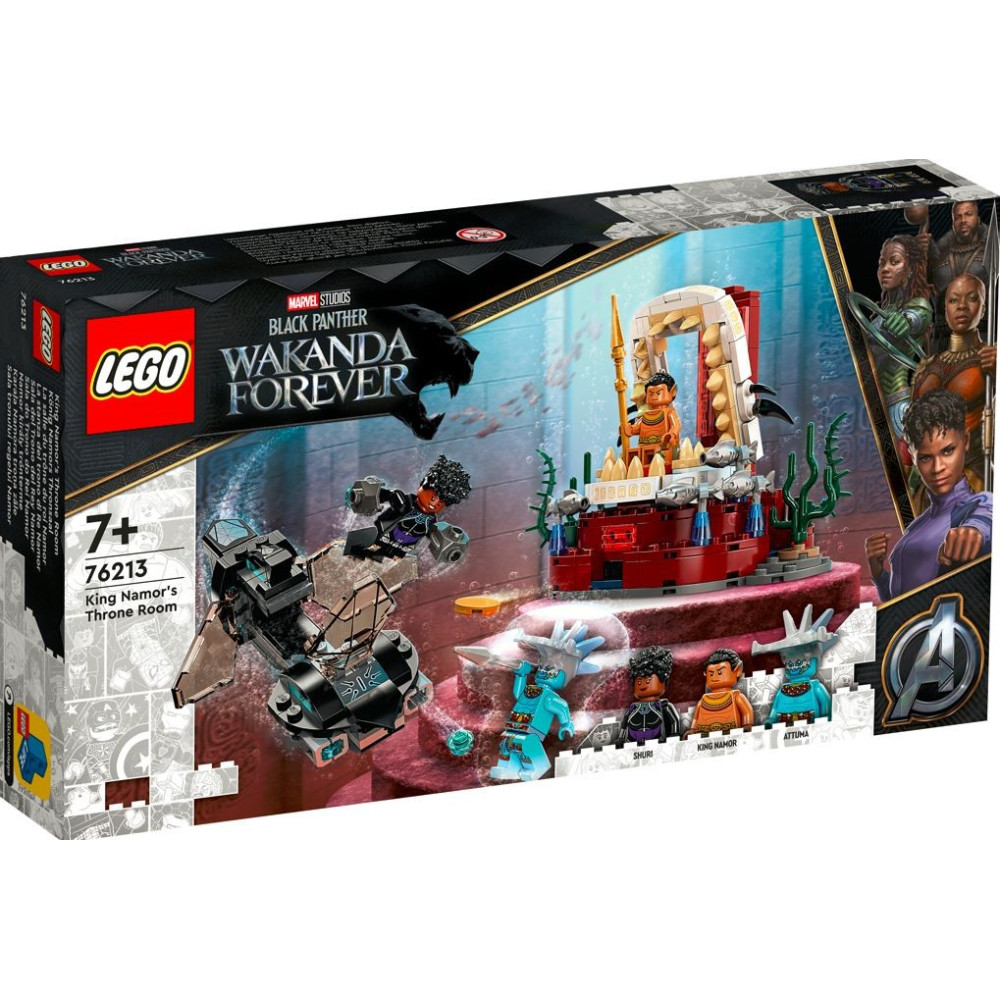Klocki super heroes 76213 sala tronowa króla namora