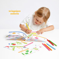 Bok med logiska lekar för barn i åldern 2-3 år