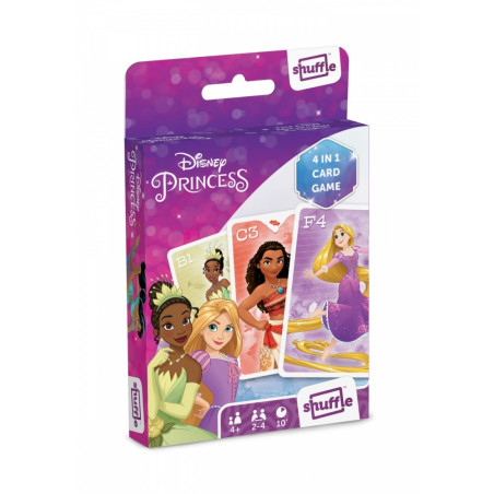 Kortspel Shuffle Fun 4 i 1 Disney prinsessor