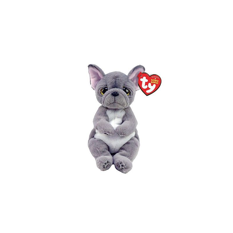 Maskot hund grå Wilfred 15 cm