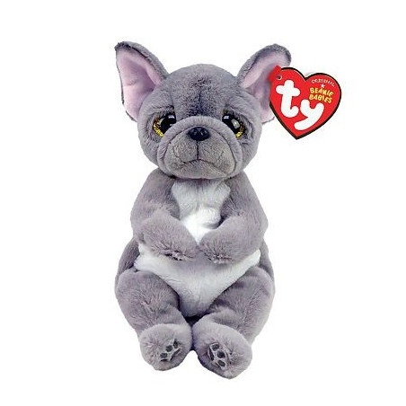 Maskot hund grå Wilfred 15 cm | HandlaSmidigt.se