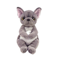Maskot hund grå Wilfred 15 cm