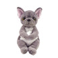 Maskot hund grå Wilfred 15 cm