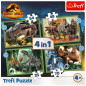Pussel 4-i-1 farliga dinosaurier Jurassic World
