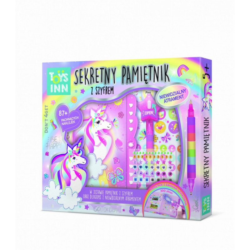 Dagbok hemlig meddelande enhörning