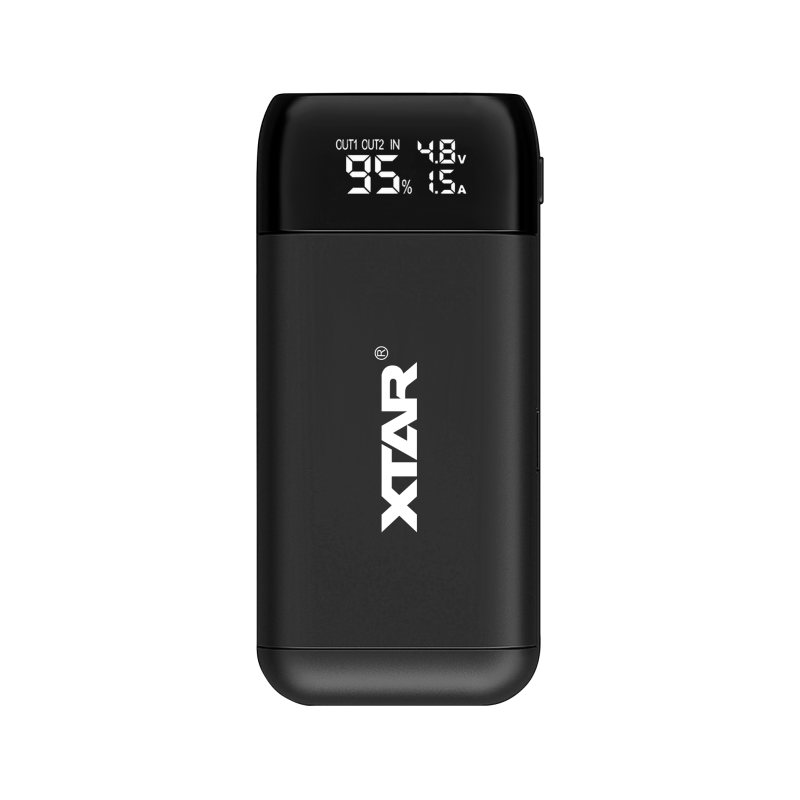 Laddare / Powerbank för 18650-batterier XTAR PB2S