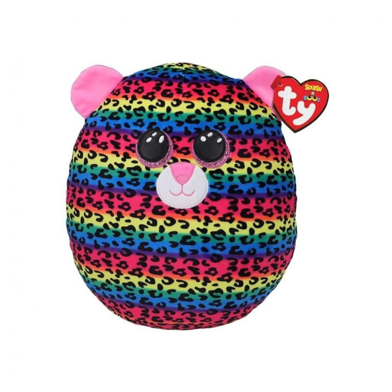 Maskotkudden leopard i flera färger Dotty 22 cm