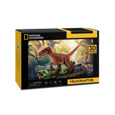 Pussel 3D National Geographic - Velociraptor | HandlaSmidigt.se