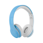 Trådlösa hörlurar för barn Kruger&Matz modell Street Kids, blå färg.