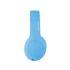 Trådlösa hörlurar för barn Kruger&Matz modell Street Kids, blå färg.
