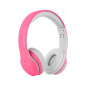 Trådlösa hörlurar för barn Kruger&Matz modell Street Kids, rosa färg.