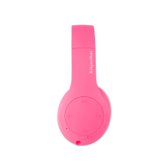 Trådlösa hörlurar för barn Kruger&Matz modell Street Kids, rosa färg.