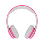 Trådlösa hörlurar för barn Kruger&Matz modell Street Kids, rosa färg.