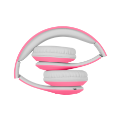 Trådlösa hörlurar för barn Kruger&Matz modell Street Kids, rosa färg.