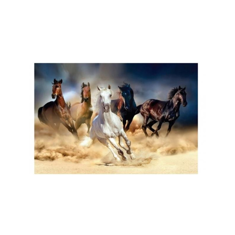 Diamantmosaik - hästar i galopp