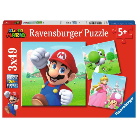 Pussel med 3x49 elementer Super Mario | HandlaSmidigt.se