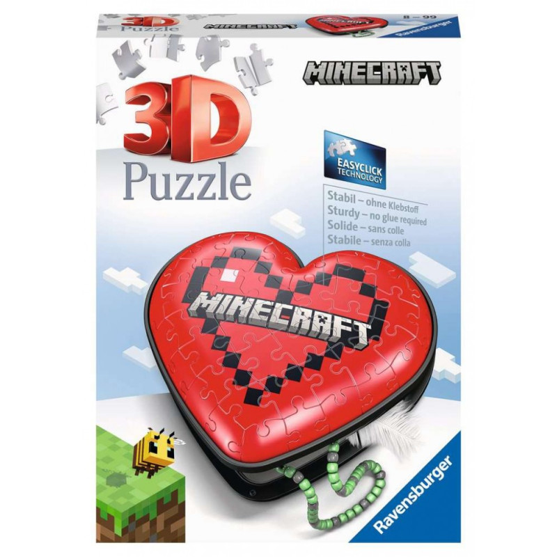 Pussel 3D 54 delar Minecraft hjärta