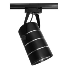 Lampa butik LED-spårstrålkastare enfas svart 30W 2550 lm neutral vit belysning 4000K