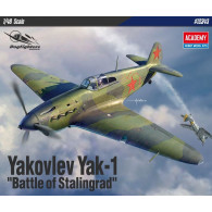 Modell av plast Yakovlev Yak-1 Slaget om Stalingrad