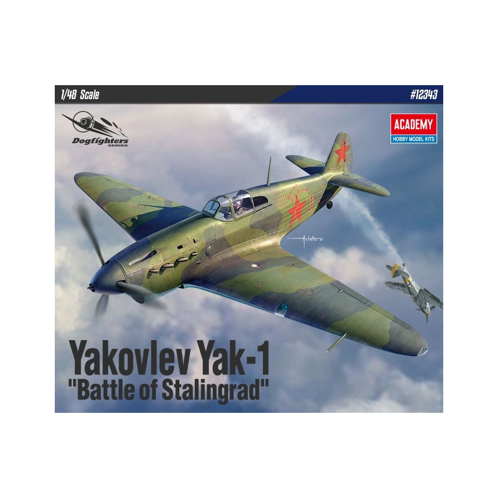 Modell av plast Yakovlev Yak-1 Slaget om Stalingrad