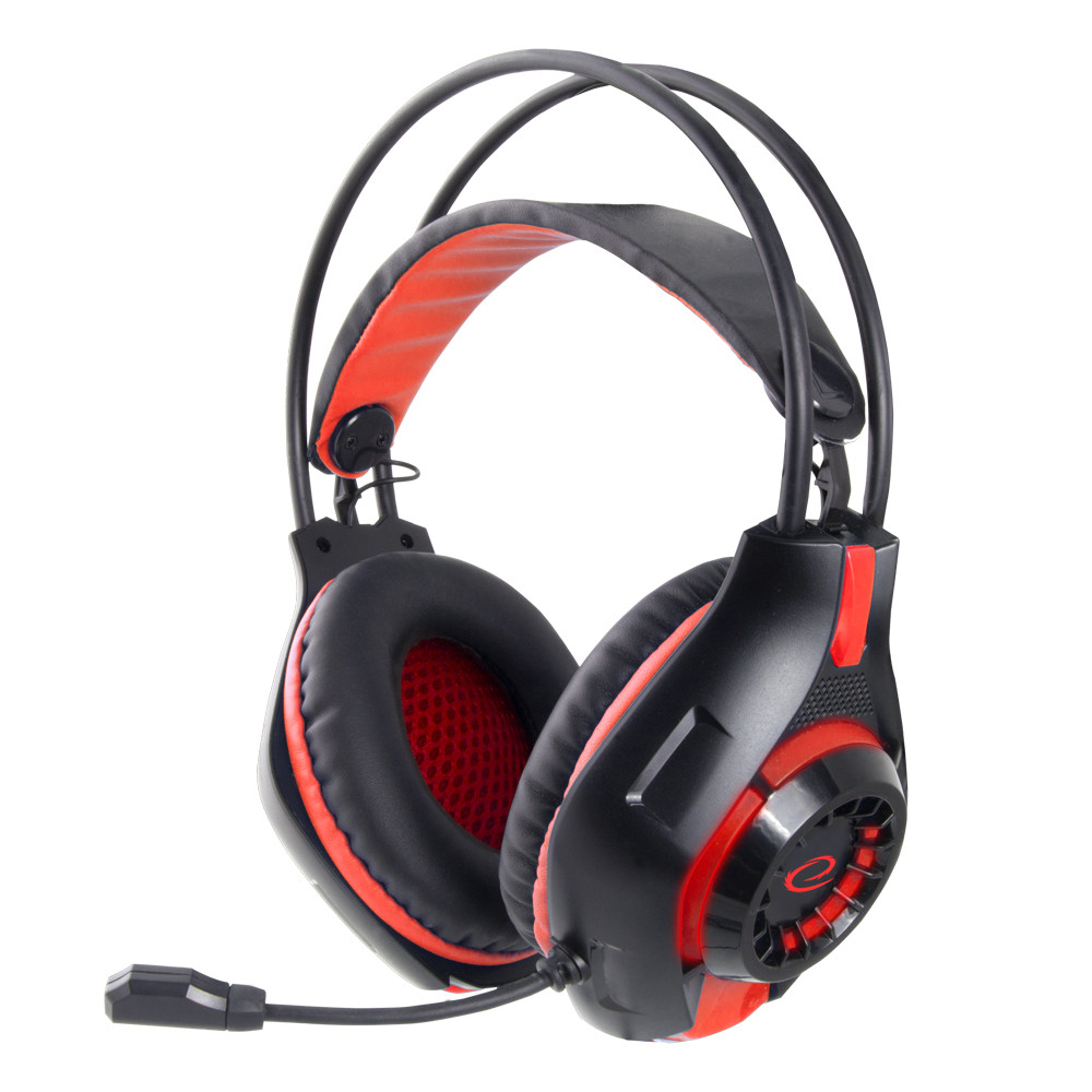 EGH420R Esperanza hörlurar med mikrofon gaming deathstrike röda EGH420R Esperanza hörlurar med mikrofon gaming deathstrike röda