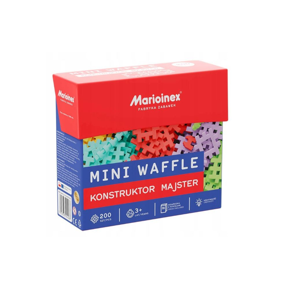 Klocki mini waffle - konstruktor majster 200 elementów