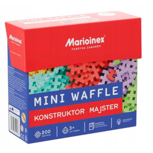 Minivåffelklossar - byggmästare konstruktor 200 delar