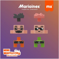 Klocki waffle mini - Śmieciarka 148 elementów
