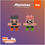 Klocki waffle mini - Śmieciarka 148 elementów