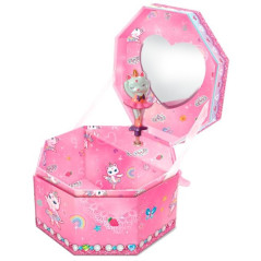 Pecoware åttkantig musikspeldosa - balettkatt