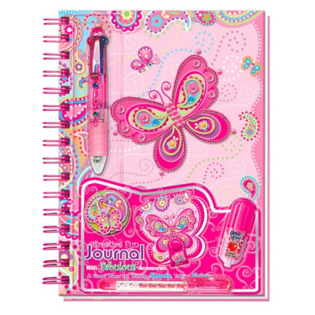 Spiralbunden anteckningsbok - fjärilar