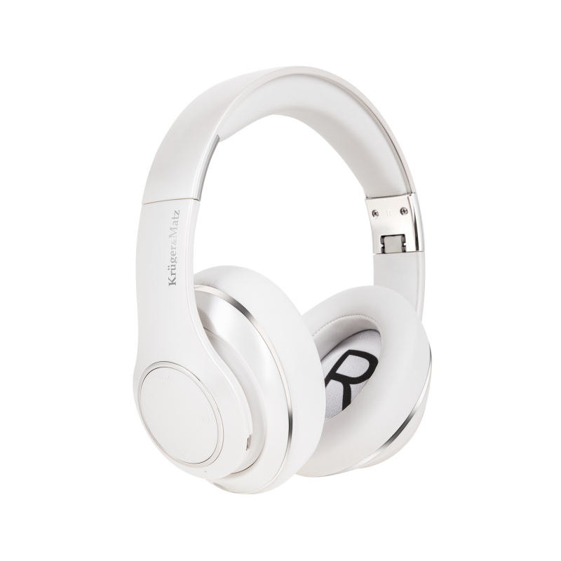 Trådlösa hörlurar Kruger&Matz modell Street 3 Wireless, vit färg.