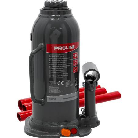 Hydraulisk pelarlyft 12 ton 227-457 mm (6,0 kg) CE Proline