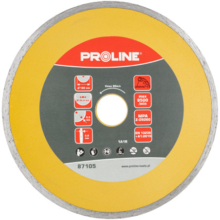 Diamantskiva full (byggmaterial) 180*2.6*5.5*25.4 proline