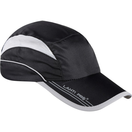 En svart sportig keps med skärm, Lahti.