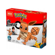 Byggklossar för att bygga en stor Eevee-pokemon.