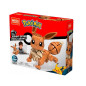 Byggklossar för att bygga en stor Eevee-pokemon.