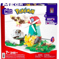 Pokémon Construx byggleksaker landsbygd vindmölla